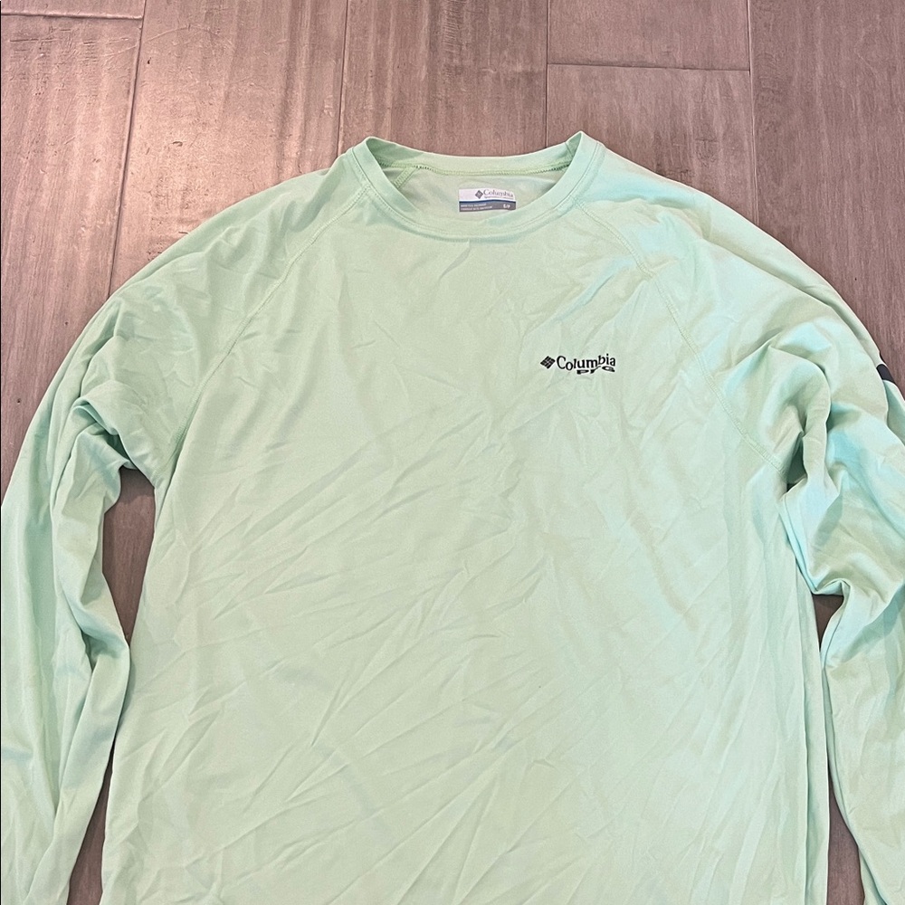 Columbia Men's Long Sleeve Shirt - Light Mint